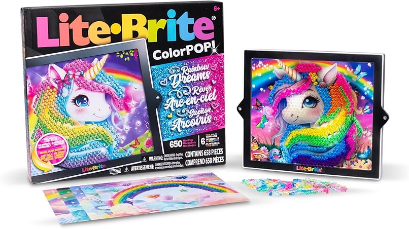 Lite Brite Color Pop Rainbows Edition
